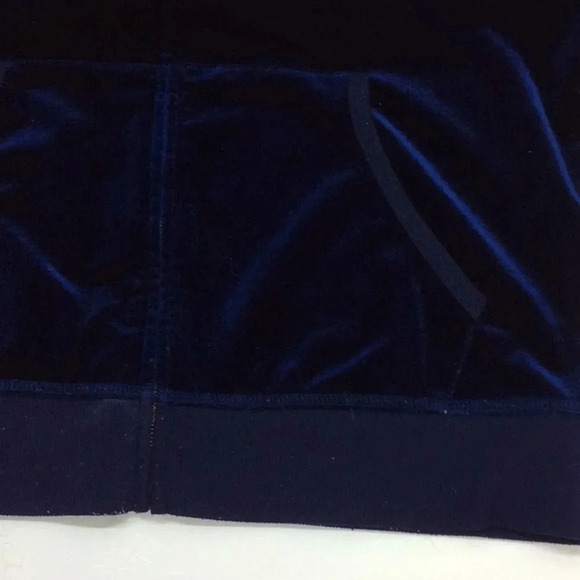 zhencai Blue Velvet Full Zippered Hoodie Size XL - Picture 14 of 14
